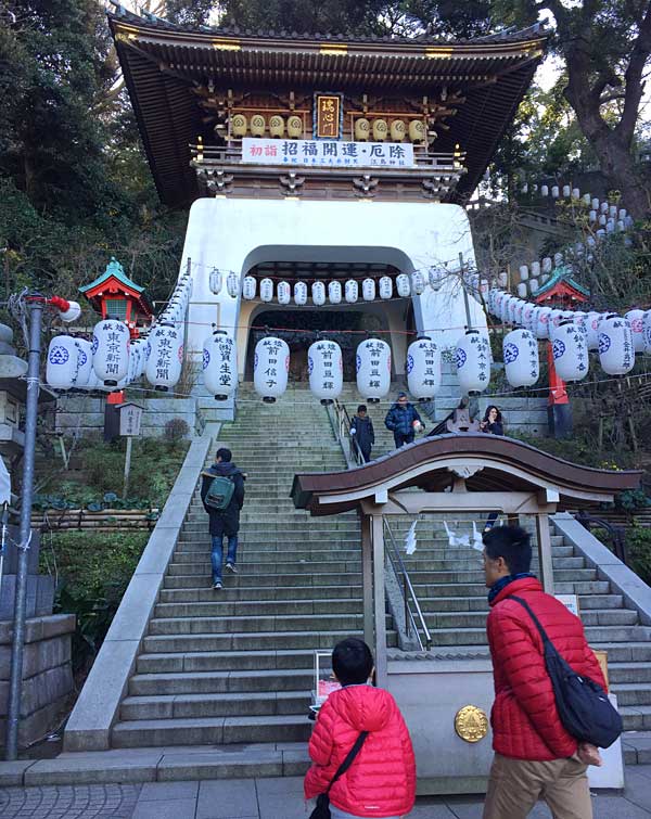 江島神社（1）　青銅の鳥居~瑞心門まで